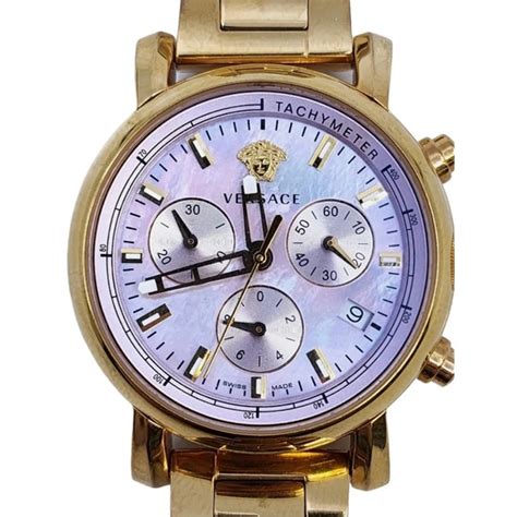 Versace watch Day Glam IP Mother of Pearl Watch, 38mm